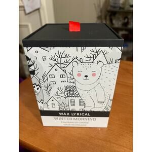 WAX LYRICAL Candle Winter Morning  Glass Bear  NEW  HTF